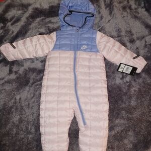 Nike Kids Light Pink and Purple Snowsuit
